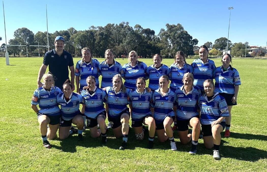 All-new Blayney Rams' women's side during round one in Harden on Saturday, April 13. Picture supplied.