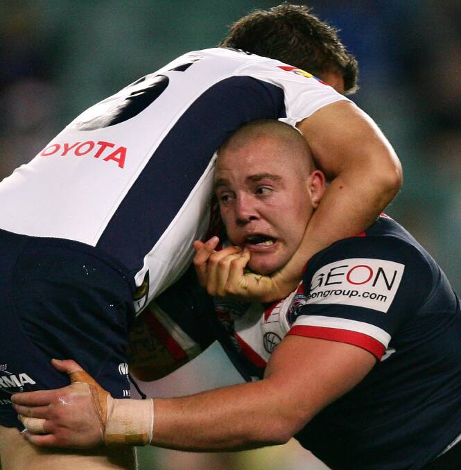 WAY BACK WHEN: Mark O'Meley during his stint with the Sydney Roosters. The rugby league international will face the Blayney Bears on Saturday. Photo: GETTY IMAGES
