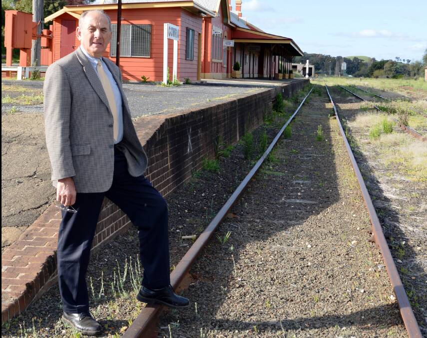 Cowra mayor Bill West has long been a supporter of the reopening of regional rail lines