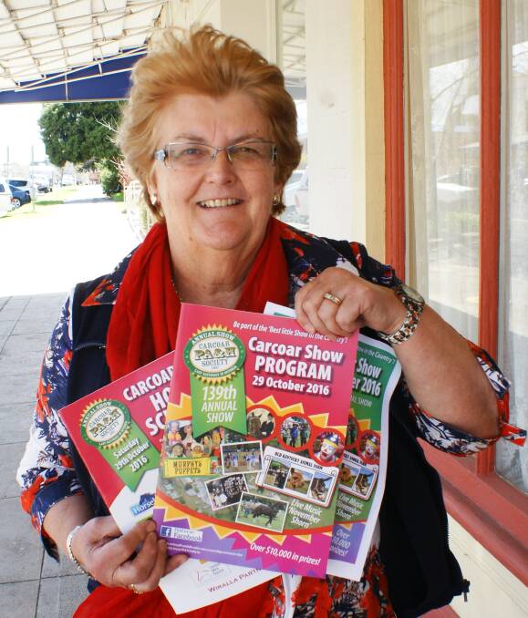 Programmed for success: Sally Green is pleased to release the Carcoar Show program for 2016. Photo: Mark Logan