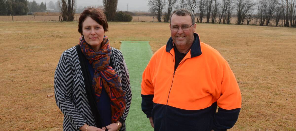Daker's renewal: Blayney Cricket Club committee members Julie Prosper and Ian Hobby are excited by what the funding could mean for the ground. Photo: Mark Logan.