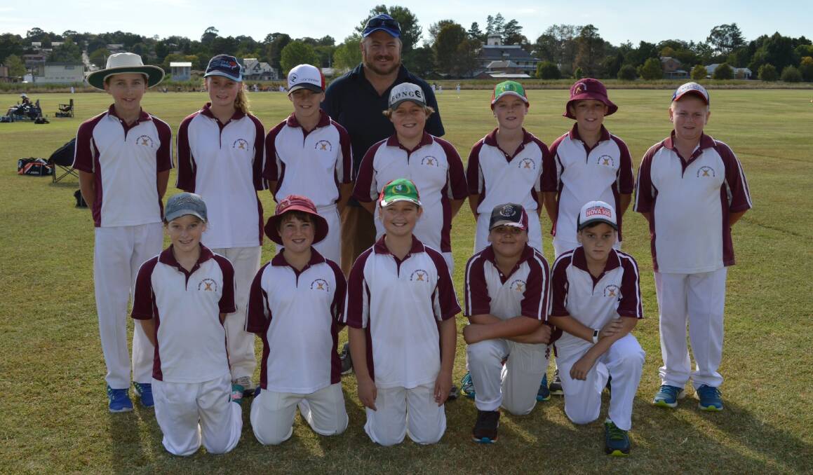 Winning edge: The Blayney under 11's cricket team are in a good position to win the grand final on Saturday when they continue their finals match against St Pats. Photo: Contributed.