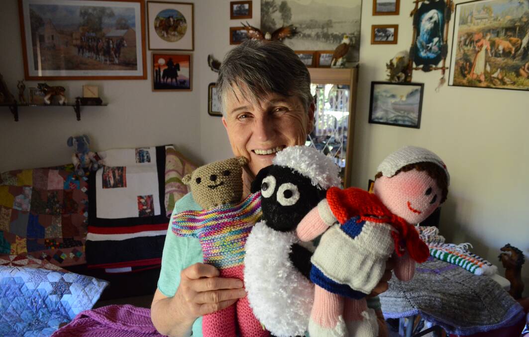 Very crafty: Robyne Cock, Craft Steward of the Neville Show, has a spare room full of hand stitched items to be judged this Saturday.