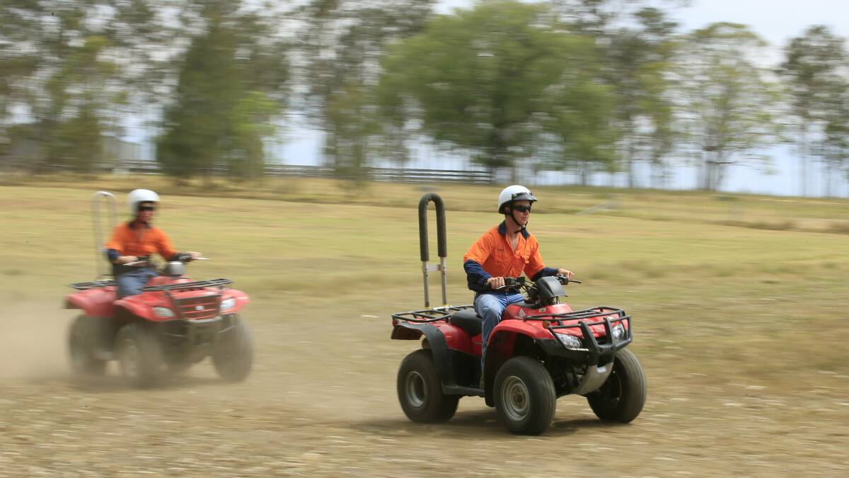 Safety first: All quad bikes will come with a safety rating similar to cars. 