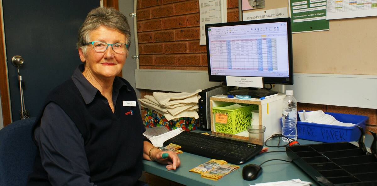 Final countdown: Margie Matthews has been counting the coin in Blayney's supermarkets since she began working there in 1959.