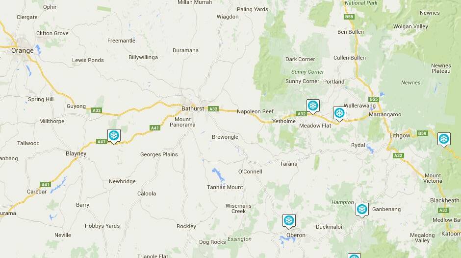 ROAD WARNINGS: Snow and Ice around the Central West and Blue Mountains