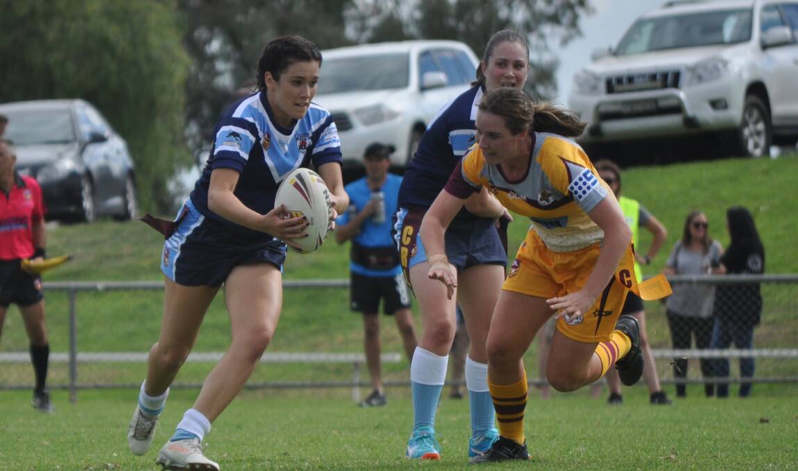 RAMS GIG: Hawks' Ella-J Harris has earned a spot in the Western side to contest the league tag country championships. Photo: NICK McGRATH