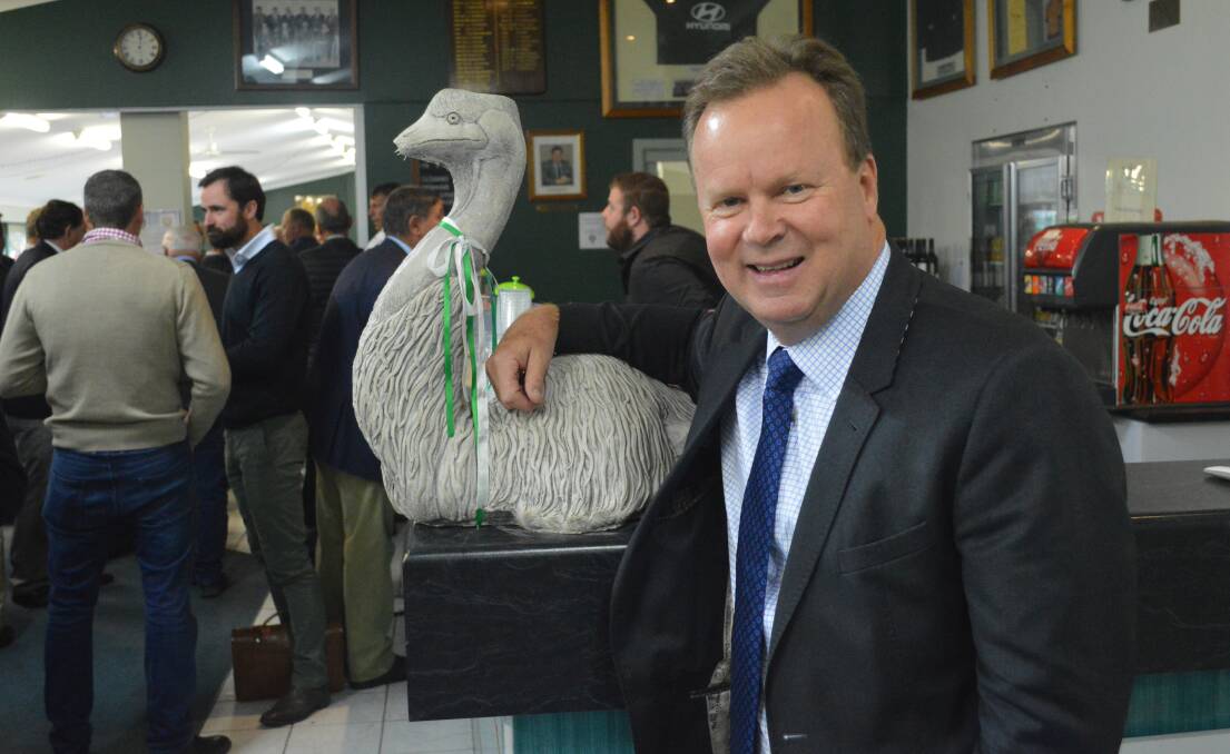 NOT SHYING AWAY: ARU CEO Bill Pulver was at Emus' long lunch on Friday afternoon, he didn't shy away from answering tough questions on the governance of the game. Photo: MATT FINDLAY
