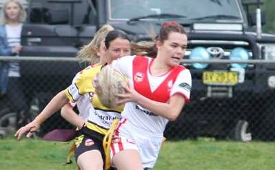HUGE SEASON: Heidi Regan represented Western Rams and scored 42 tries for Manildra, before being named the Woodbridge Cup league tag player of the year. Photo: ANTHONY REGAN