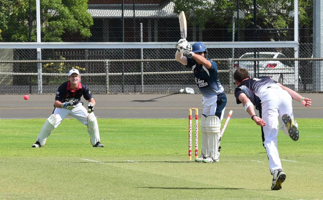 BRAVE LEAVE: Central West Wrangler Joey Coughlan survived this ill-judged leave thanks to a no ball call from the umpire. Photo: PAIGE WILLIAMS