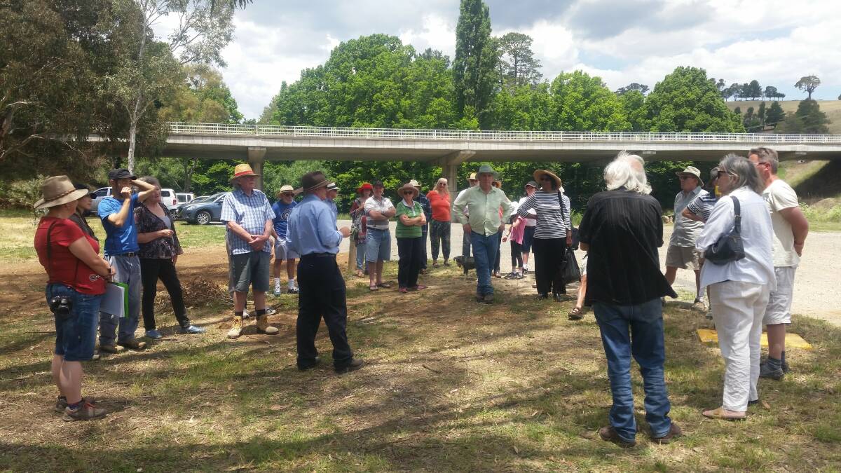 REVIVED: On Saturday November 25 project manager Brian Parker conducted a guided walk and talk around the Pound Flat site to show the efforts of the Green Army, council and volunteers.