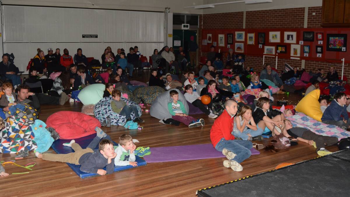 MOVIE NIGHT: Millthorpe Youth Club put together a very successful movie night at the school hall for young families and movie lovers.