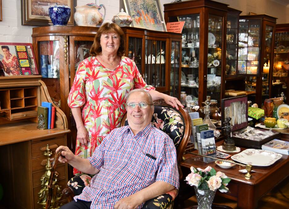 Judy and Martin King, owners of Kings Antiques, are preparing to retire and close their store after nearly a decade in business. Picture by Rachel Chamberlain 