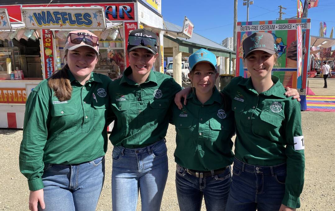 Emma Oliver, Alana Mavrak, Grace Camenzuli and Carly Parsons were representatives of the Kelso High Show Team at the 2023 Royal Bathurst Show. File Picture
