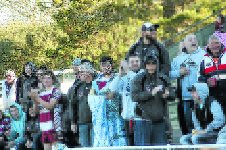 The King George Oval crowd were estatic to see the Bears' premier division side notch up their second win of the season. Picture: Randi Wallace.
