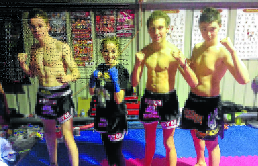 Aussie Martial Arts Fitness Academy's Dylan McNabb, Ginny Connors, Scott McGlashan and Lachlan Robertson are ready to take on the competition in Dubbo next weekend.