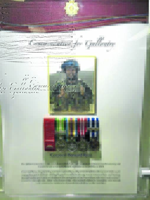 Corporal Bernard Ryan's commendation medal.