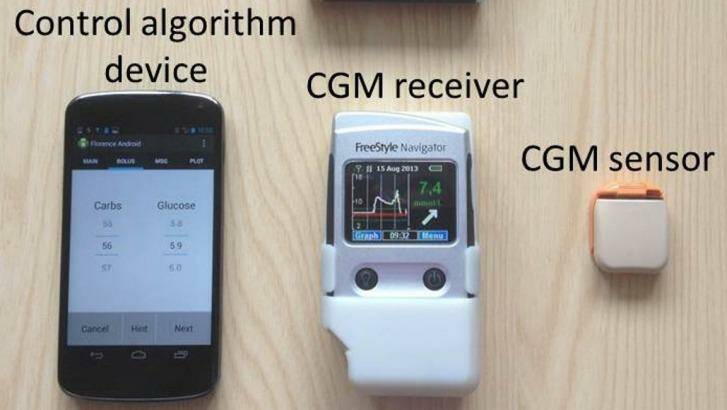 Some of the components that make up the artificial pancreas.  Photo: Diabetologia