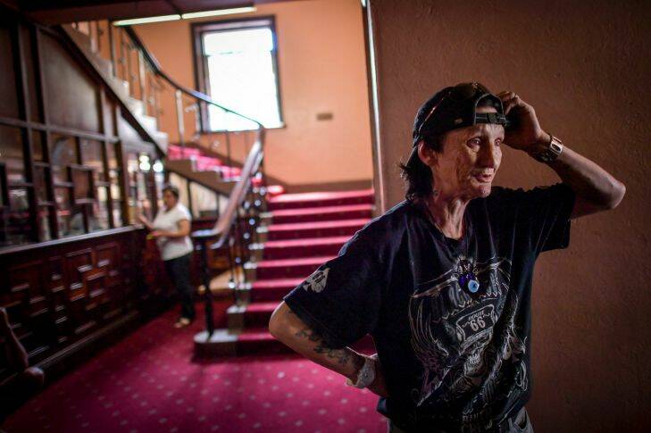 Gatwick Hotel in St Kilda is forced to close down by the government. 6 March 2017. The Age News. Photo: Eddie Jim.
Ex resident Nikki Dimovski.