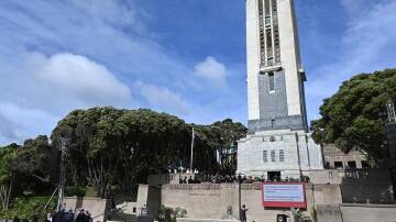 The Carillon is a towering feature of New Zealand's War Memorial Park. (Ben McKay/AAP PHOTOS)