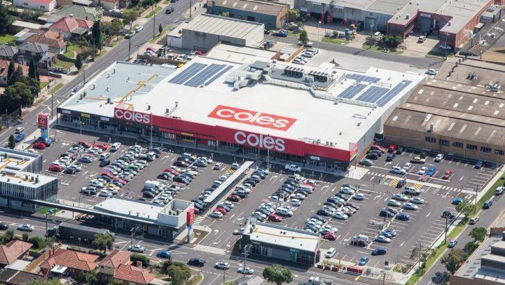 Coburg North Village shopping centre on the corner of Gaffney and Sussex streets. Photo: Cloud 9 Aerial Photography