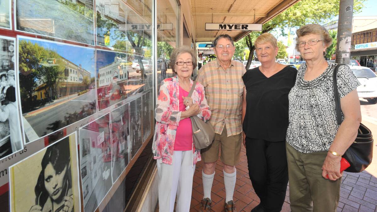 FAREWELL: Former staff Patty Clarke, Merv Wilkie, Anne Brakenridge and Carol Thornberry at the iconic Summer Street store. Photo: JUDE KEOGH