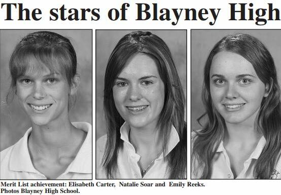 Photos from the pages of the Blayney Chronicle from December, 2007