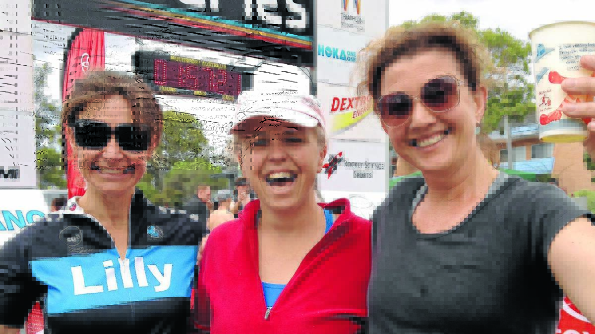 PLEDGE: Millthorpe women Tonya Graham, Libby McFeeters and Vanessa Connick will participate in a 200 kilometre bike ride. 
Photo: CONTRIBUTED