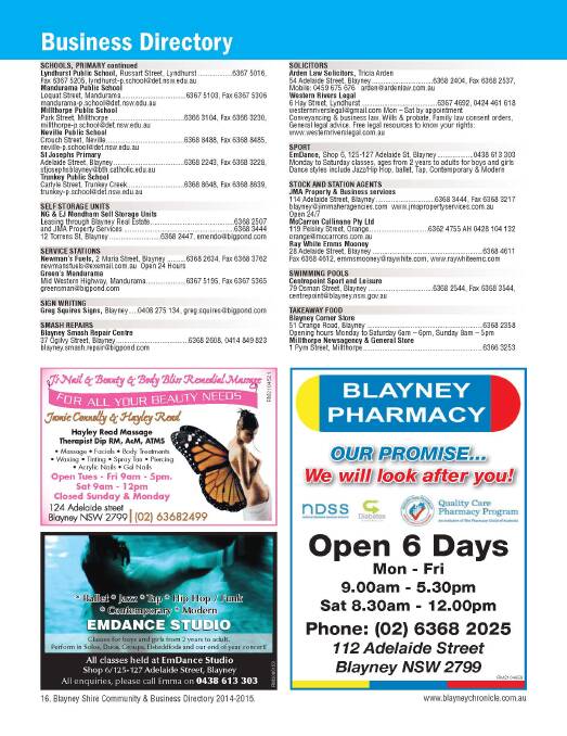 2014 Blayney Community Guide