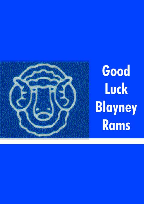 Good Luck Blayney Rams