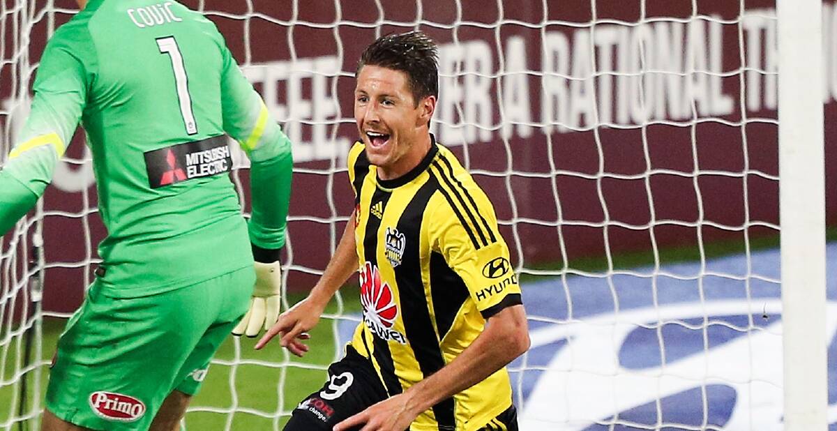Nathan Burns was named the A-League player of the month