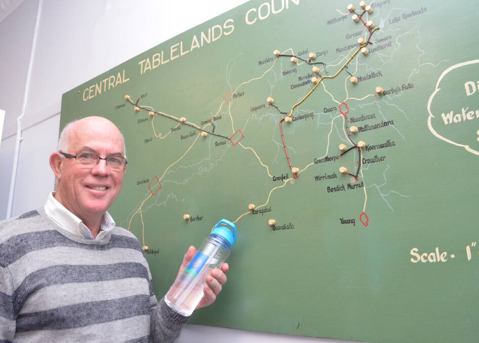 Cr David Somervaille is chairman of Central Tablelands Water which supplies 14 towns with drinking water. Photo: DECLAN RURENGA