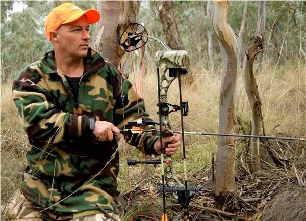 Bathurst Game Council-licensed bow-hunter Howie Griffin. Neville State forest has just been opened for voluntary conservation hunting for bow-hunters.