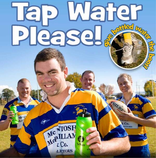Blayney Shire residents will not be receiving the free drink bottles given out as part of the ‘Tap Water Please’ campaign promoted by the Bathurst Bulldogs rugby team.