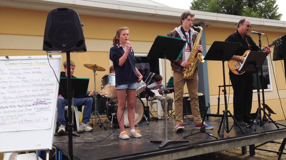 Blayney Community Baptist Church Youth Band were a hit and packed a punch with their great sound.