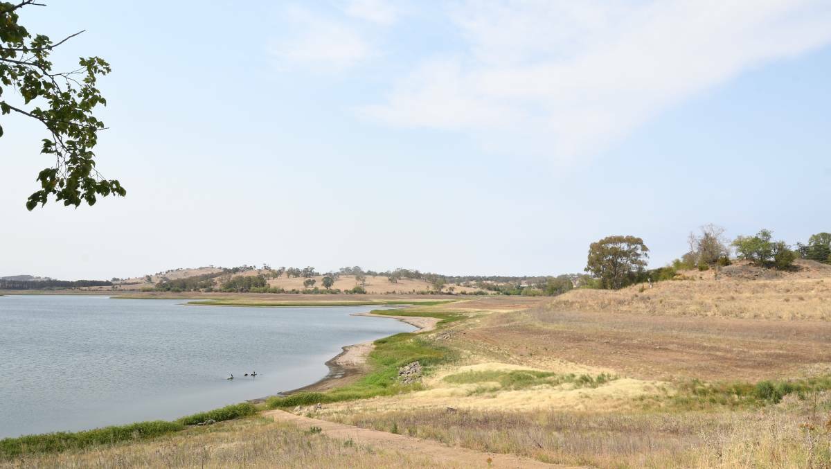Suma Park Dam pictured in the middle of the last drought in 2019. Picture by Jude Koegh