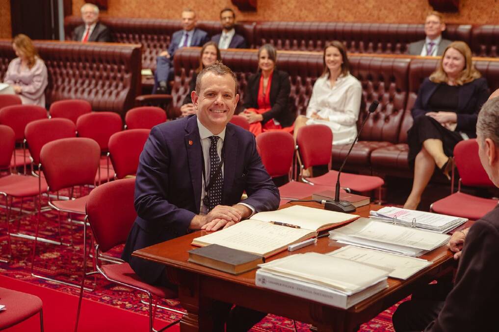 Stephen Lawrence, who was elected after4 the March state election, was sworn into the NSW Upper House last Wednesday. Picture supplied