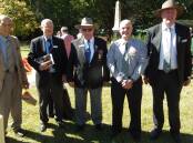 Scally Radburn, Lay Minister David Kingham, Denis Chamberlain OAM, Cr John Newstead, Cr Bruce Reynolds. Pictures by Bev Chamberlain