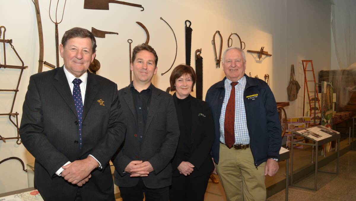 KNOWLEDGE BOOST: Orange mayor Reg Kidd, Orange Regional Gallery and Museum director Brad Hammond, museum manager and heritage co-ordinator Alison Russell and Western NSW parliamentary secretary Rick Colless.