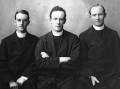 TODAY'S image, taken in March 1919, shows Catholic Fathers King, O'Shea and Templeton. The three fine-looking religious men were well-known in the Catholic Diocese. Caption: Fathers King, O'Shea and Templeton photographed more than a century ago.