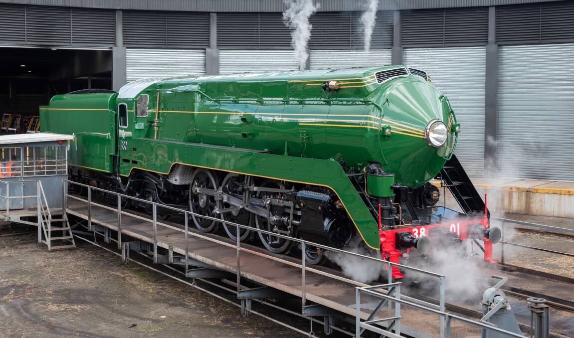 TWO DAYS: Extra train rides behind the famous steam locomotive 3801 will be run on Monday June 14. Photo: Supplied Steve Burrows