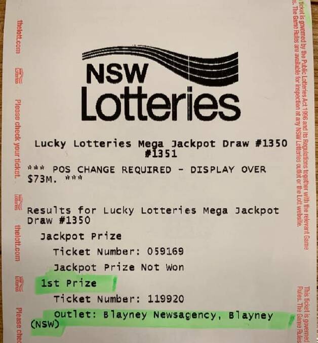 A Lotteries windfall for night-shift worker
