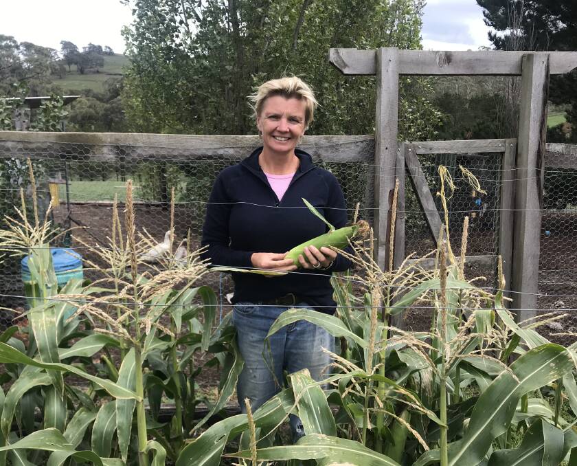 FRESH DELIVERY: Blayney vegie gardener Bec Price will be featuring in our new home grown garden section. Photo: Contributed.