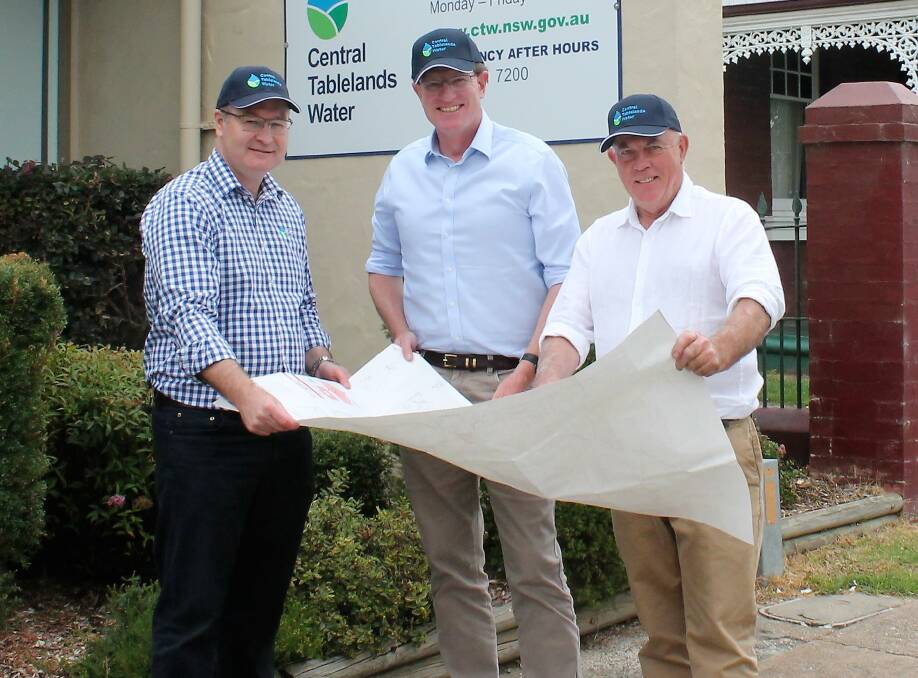 BIG PLANS: Gavin Rhodes, Andrew Gee and David Somervaille. The new plan will be coordinated by the new Water Infrastructure NSW. Photo: Contributed.