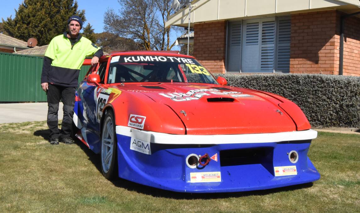 Red hot and ready: Phil Ryan won the recent Division Two Round 5 Sports Sedans in his heavily modified Nissan 280ZX that he purchased for $300. Photo: Mark Logan.