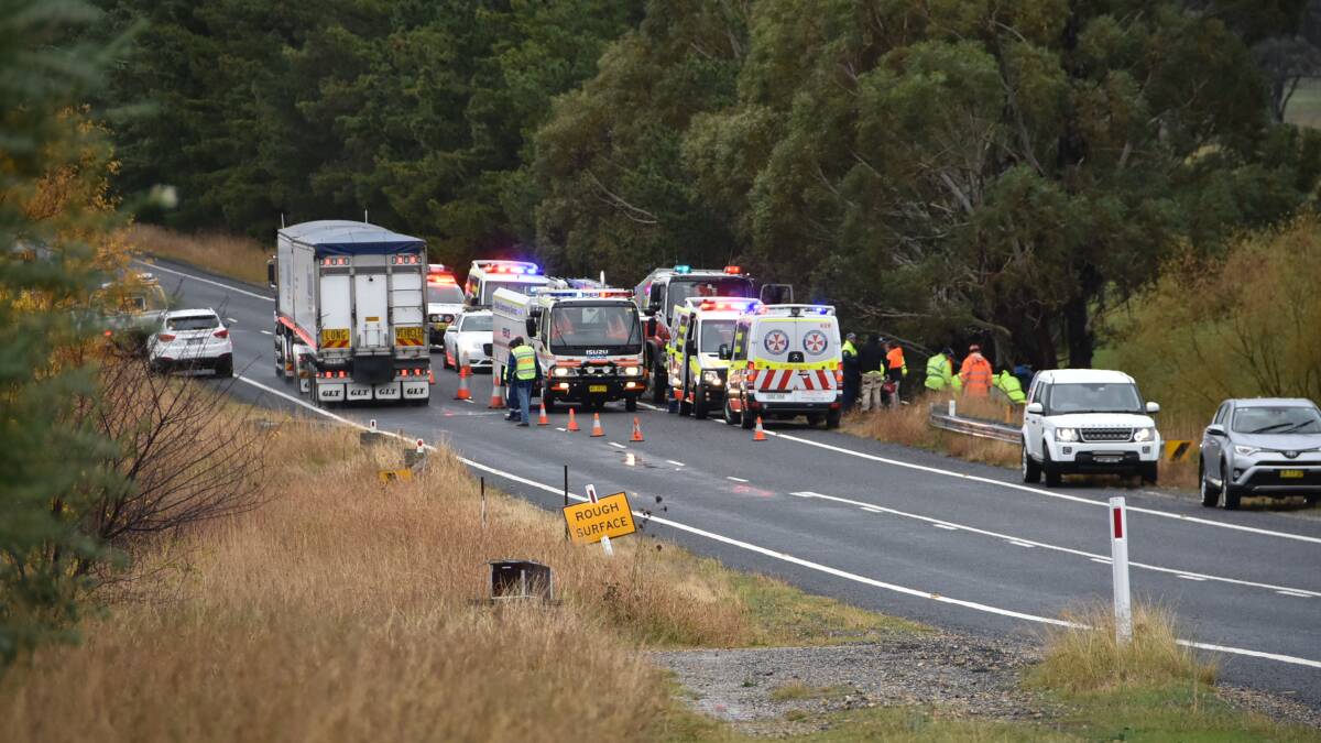 TRAGEDY: Scene of an accident in 2019 where a woman died in a single-car collision near Lyndhurst.