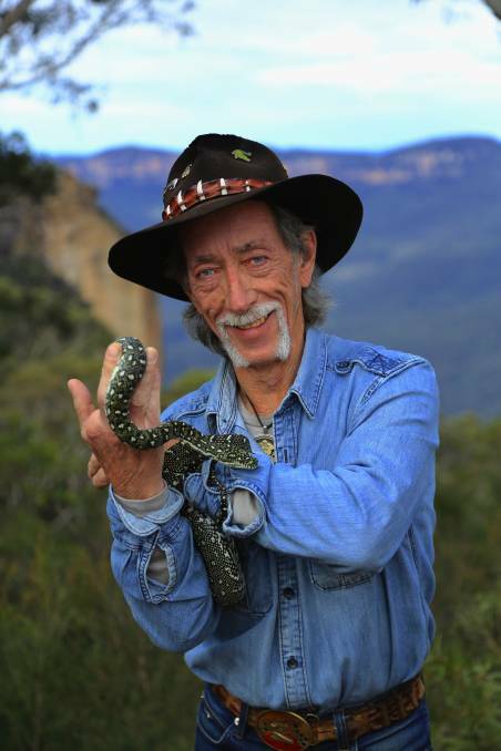 Slippery figure: Renown herpetologist Nathan Burns will be holding snake shows at the Carcoar Show on October 27.