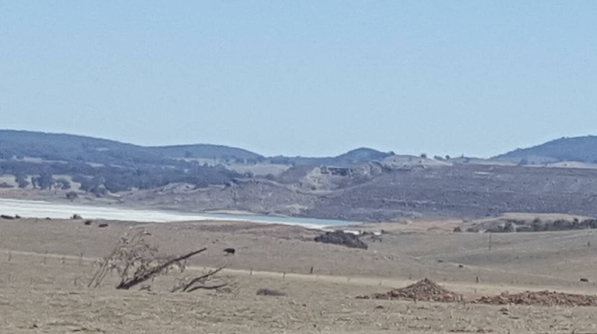 Collapsed: Taken from Meribah lane, this image, which was contributed by a reader, shows the collapse of the tailings wall following an earthquake at the mine.