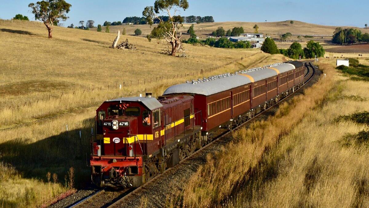 All aboard!: The stock that will be travelling between Orange and Bathurst from Friday through to Sunday. Photo: Jamie Fisher. 
