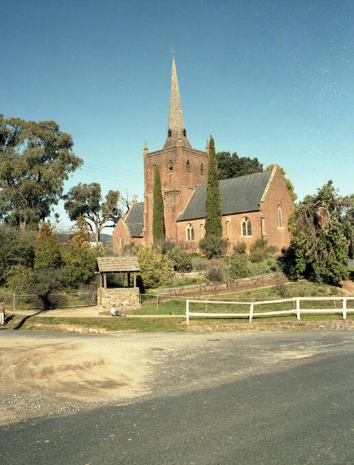 In 1984 the church wasn't as obscured by trees as it is now. Photo: Mark Logan.
